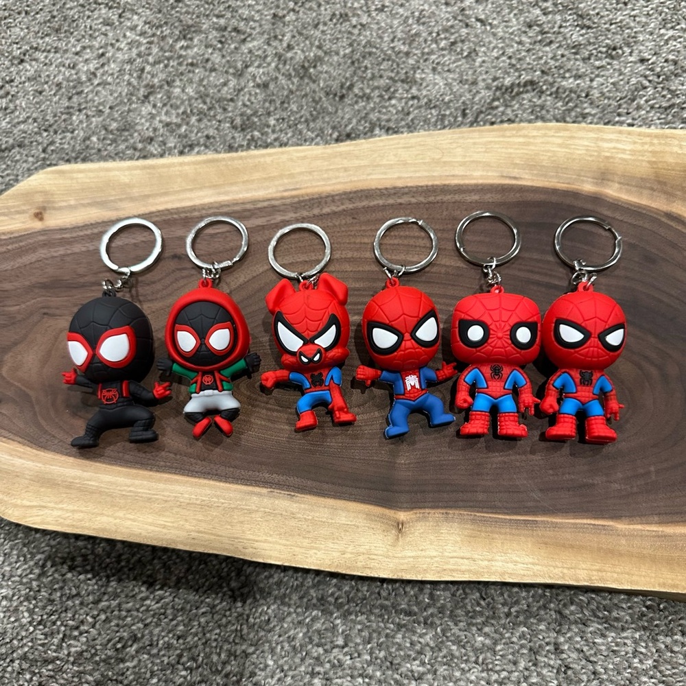 Spider-Man Keychain Set of 6